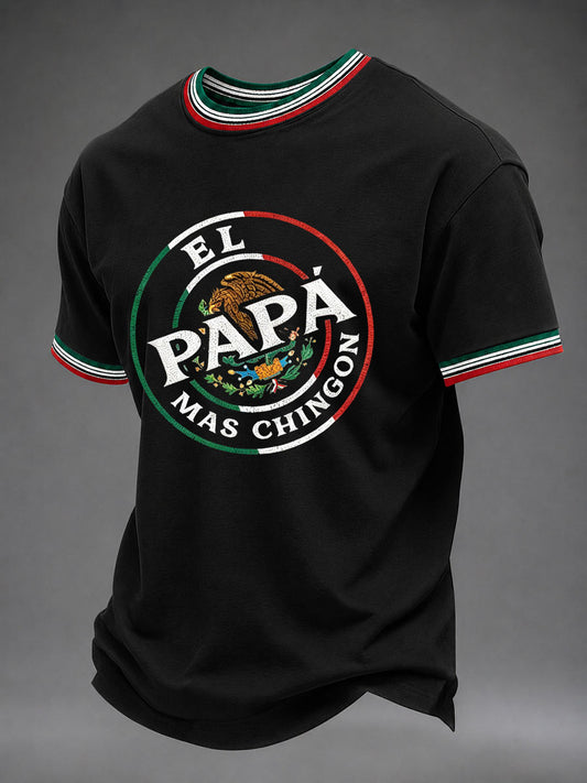 Camiseta informal estampada para el Día del Padre de hombre
