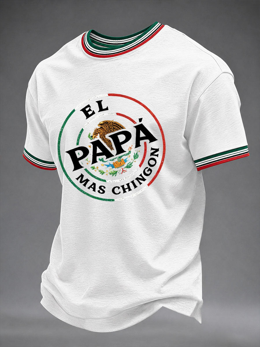 Camiseta informal estampada para el Día del Padre de hombre