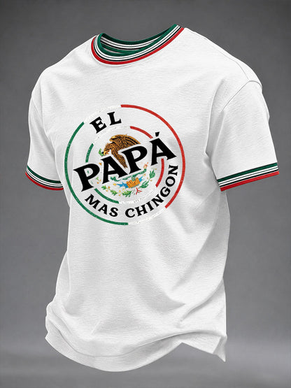 Camiseta informal estampada para el Día del Padre de hombre