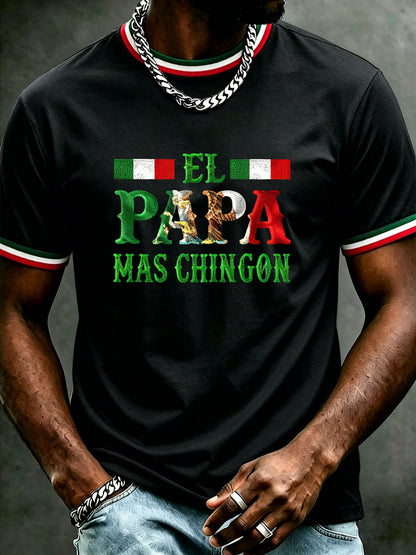 Camiseta informal estampada para el Día del Padre de hombre