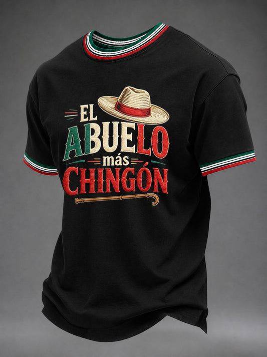 Camiseta informal estampada para el Día del Padre de hombre