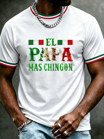 Camiseta informal estampada para el Día del Padre de hombre