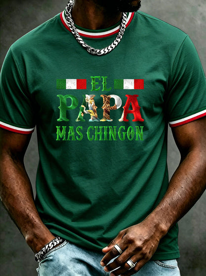 Camiseta informal estampada para el Día del Padre de hombre