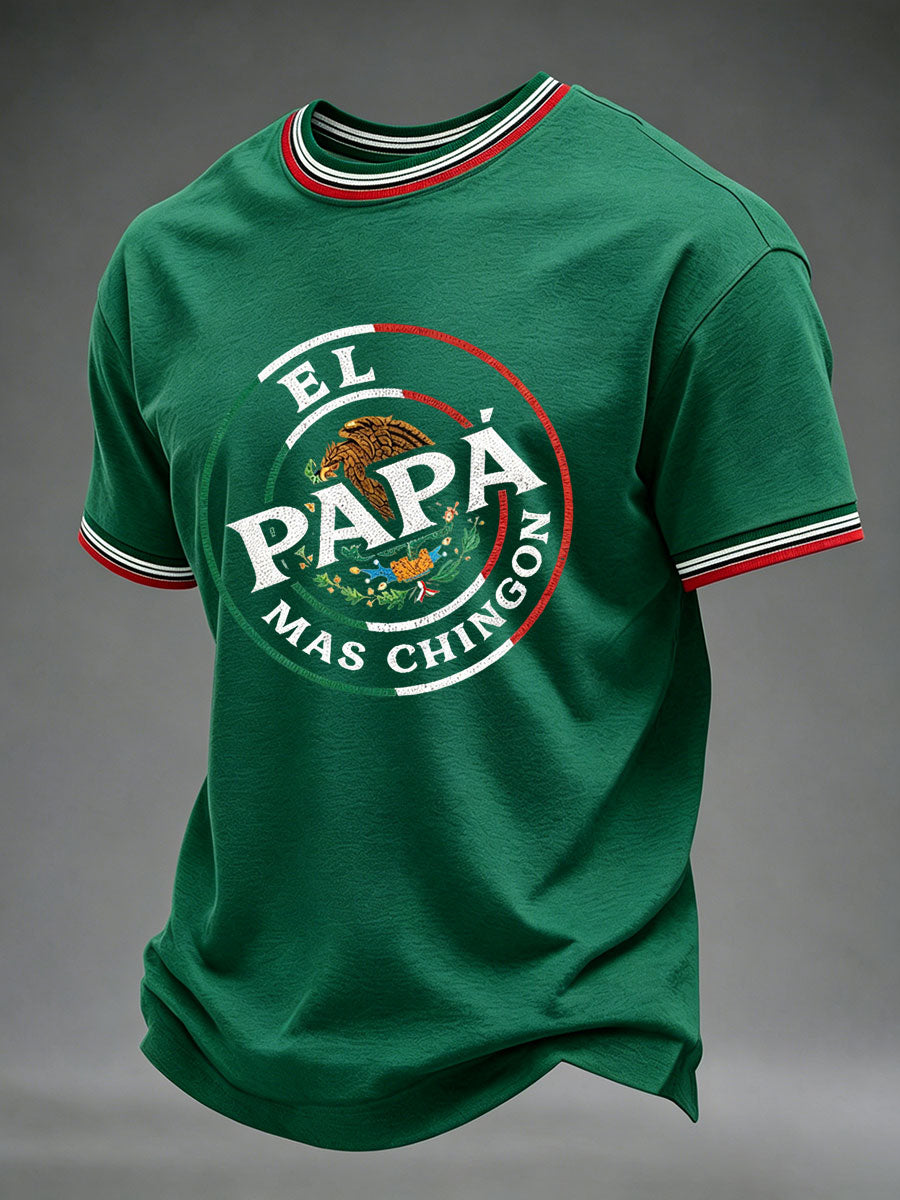 Camiseta informal estampada para el Día del Padre de hombre