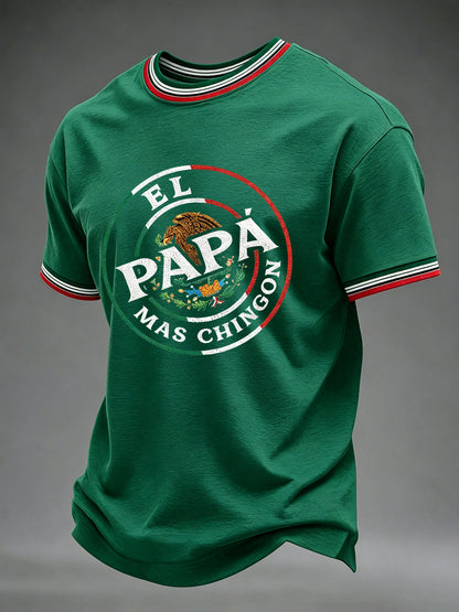 Camiseta informal estampada para el Día del Padre de hombre