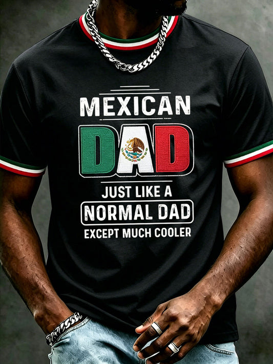 Camiseta informal estampada para el Día del Padre de hombre