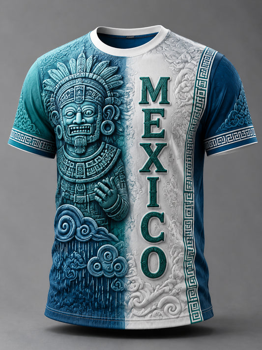 Camiseta Mexican Pumas Soccer Fan Art Print para hombre