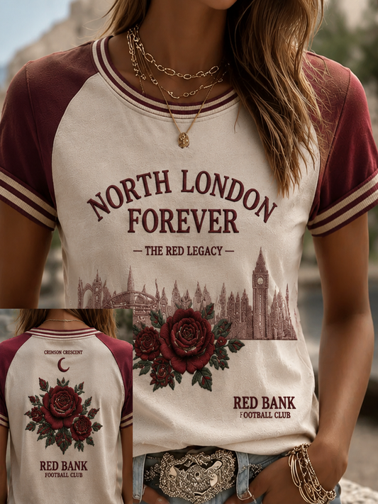 Camiseta de manga corta para mujer North London Forever Printed