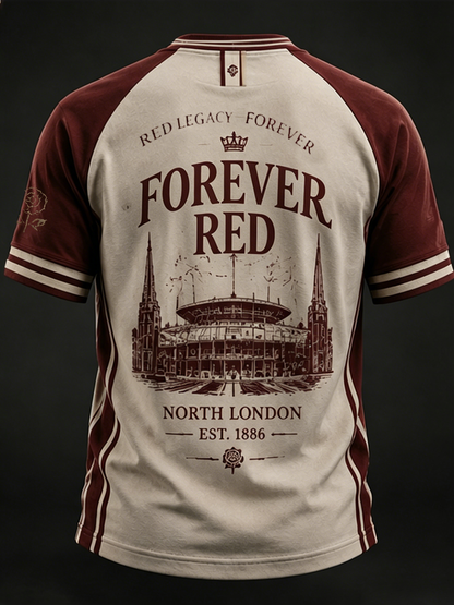 Camiseta estampada de manga corta para hombre, North London para siempre