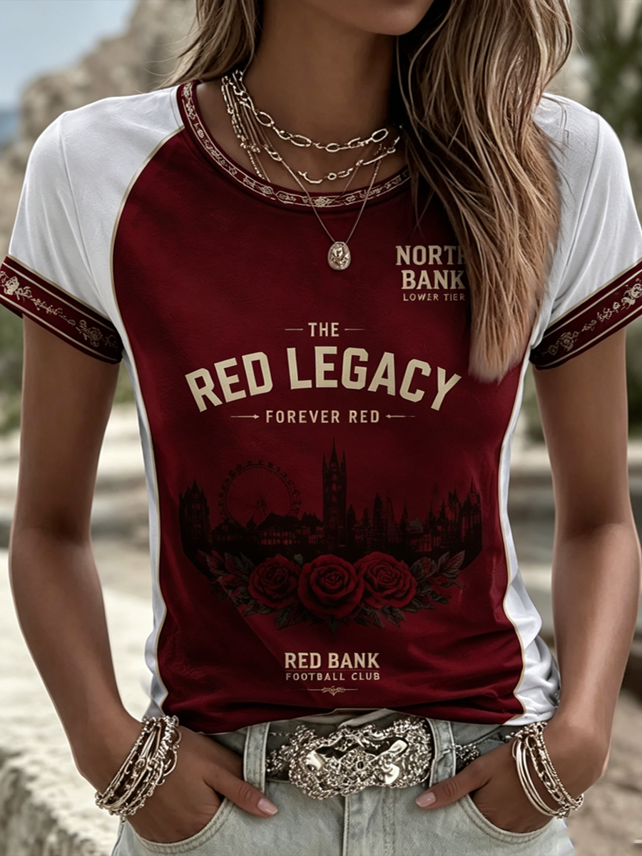 Camiseta de manga corta para mujer North London Forever Printed