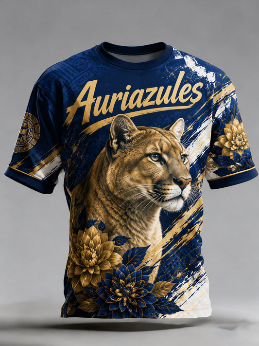 Camiseta con estampado artístico de Mexican Pumas Football Club para hombre