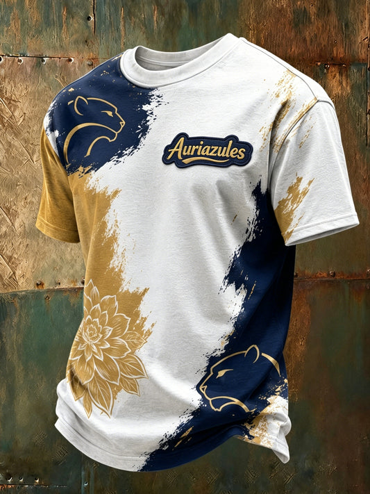Camiseta artística para hombre con estampado del Club Pumas de México