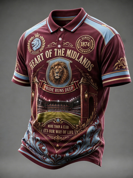 Hombre Regalo Para Los Aficionados Al Fútbol Imprimir Casual Polo