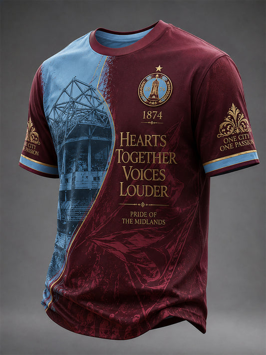 Camiseta casual estampada para hombres, ideal como regalo para aficionados al fútbol