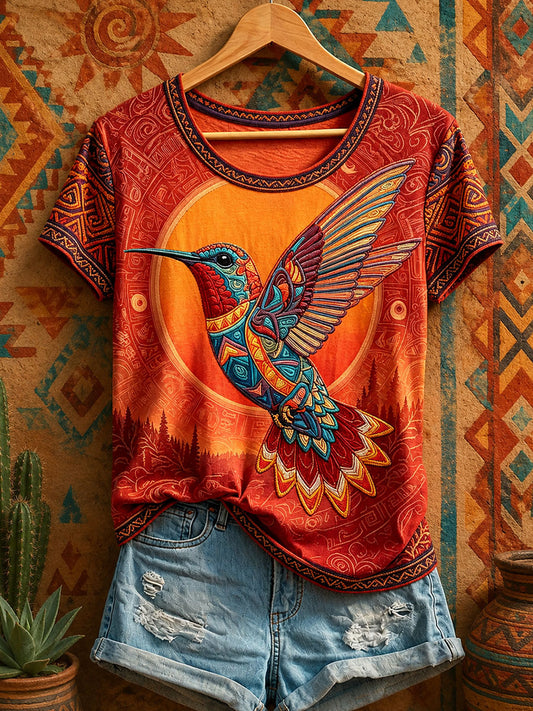 Camisetas Native Hummingbird Art de mujer