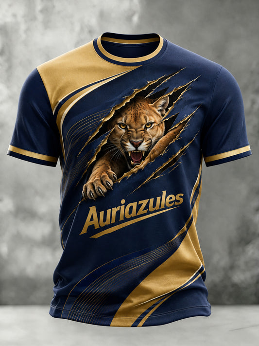 Camiseta artística para hombre con estampado del Club Pumas de México