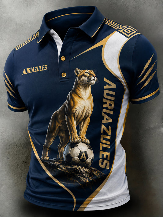 Polo con estampado artístico del Club Universidad Nacional (Pumas) para hombre