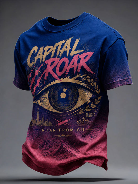 Camiseta estampada para amantes del fútbol mexicano, diseño masculino