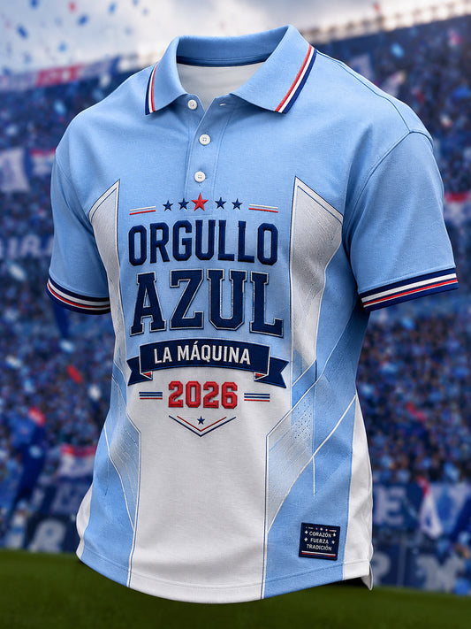 Camisa casual estampada Campeones 2026 para hombre