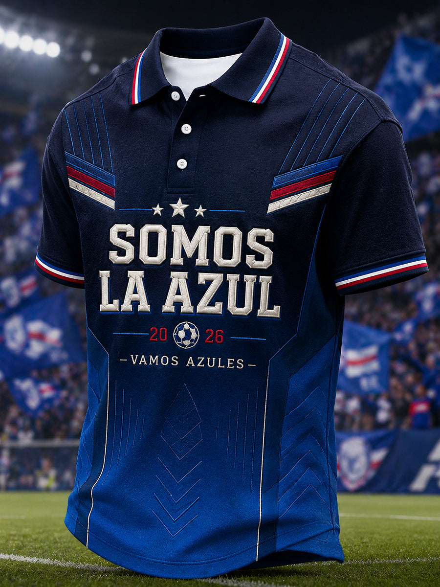 Camisa casual estampada Campeones 2026 para hombre