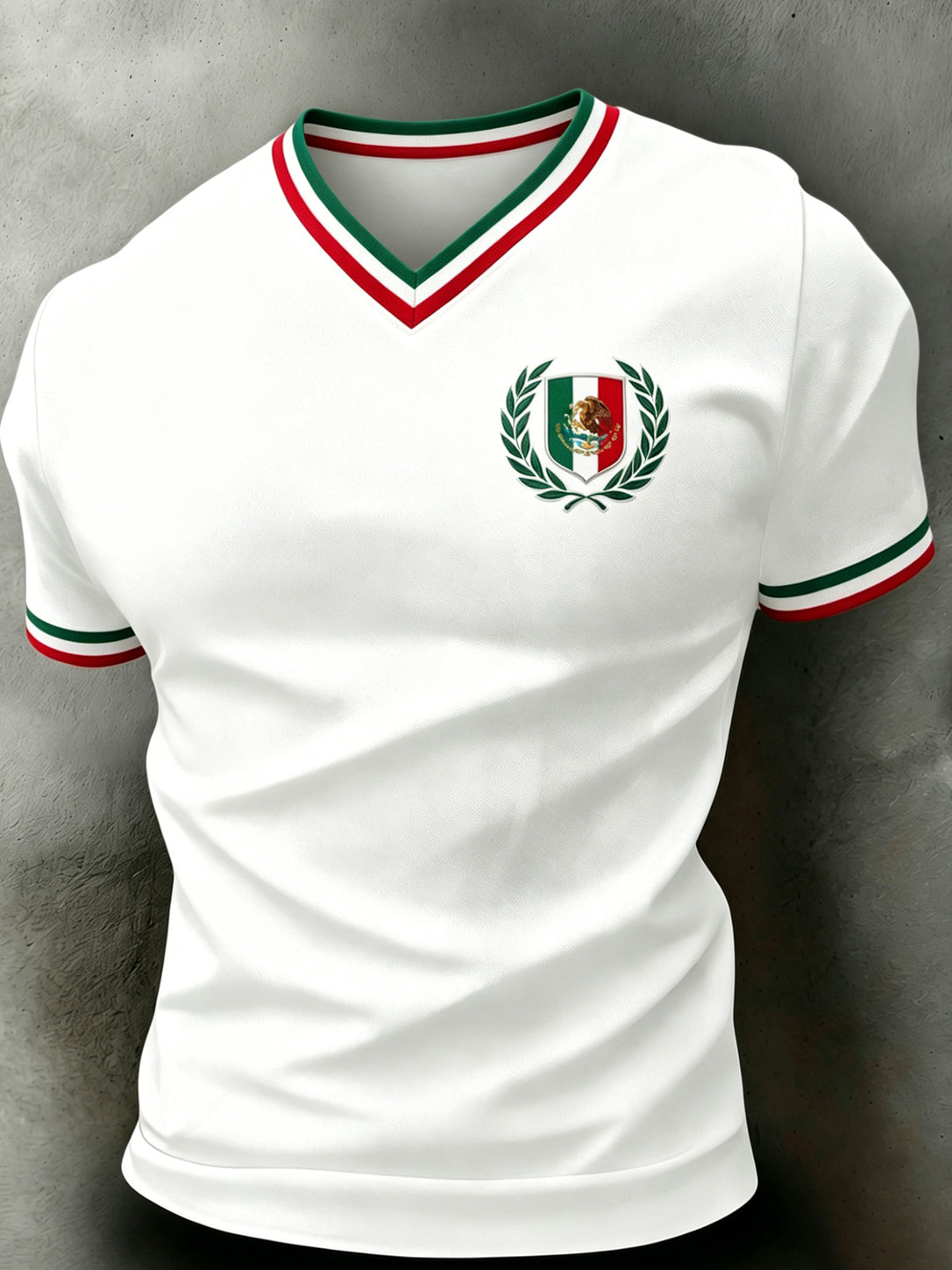 Camiseta para hombre con estampado artístico de tótem azteca mexicano