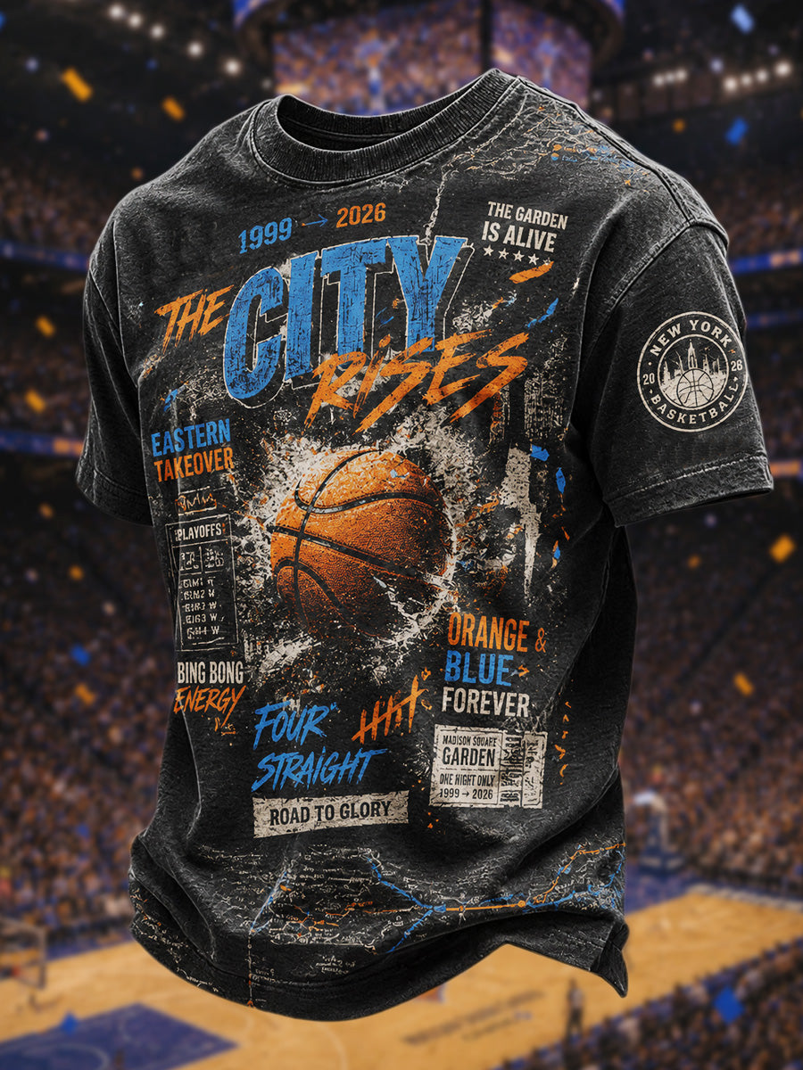 Hombre Regalo para Ventiladores de baloncesto Imprimir Casual Tee