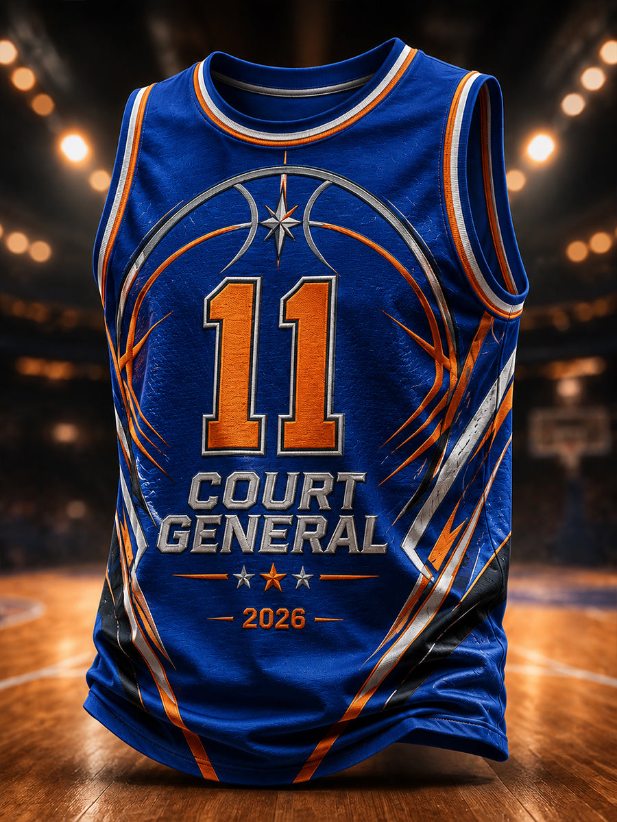 Camiseta sin mangas con estampado gráfico para aficionados al baloncesto, estilo clásico para hombre