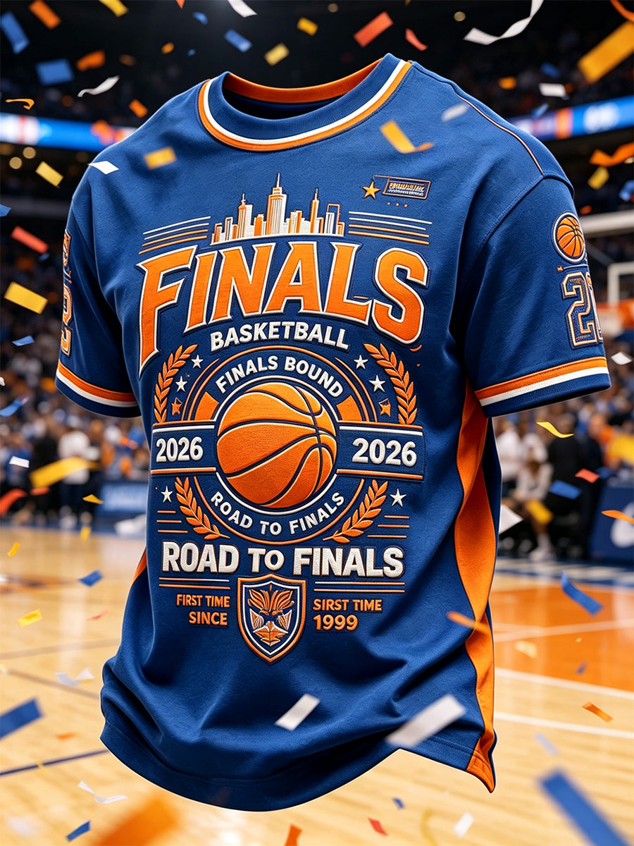 Camiseta clásica para aficionados al baloncesto con estampado gráfico para hombre