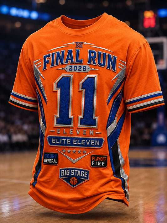 Camiseta clásica para aficionados al baloncesto con estampado gráfico para hombre