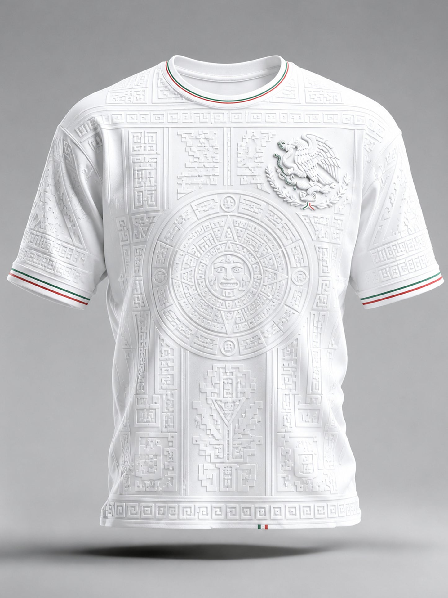 Camiseta estampada con motivos de animación en un partido de fútbol mexicano para hombre