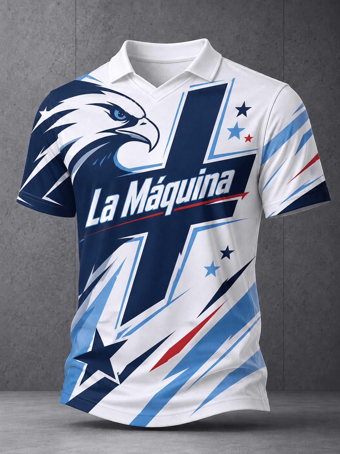 Camiseta de hombre básica, holgada, con cuello en V, estampada y de manga corta