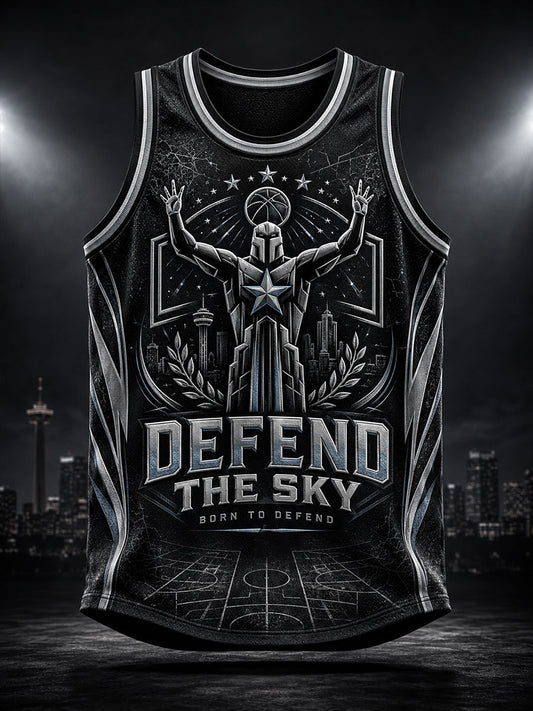 Camisetas sin mangas estampadas para amantes del baloncesto con diseño de arte alienígena para hombre