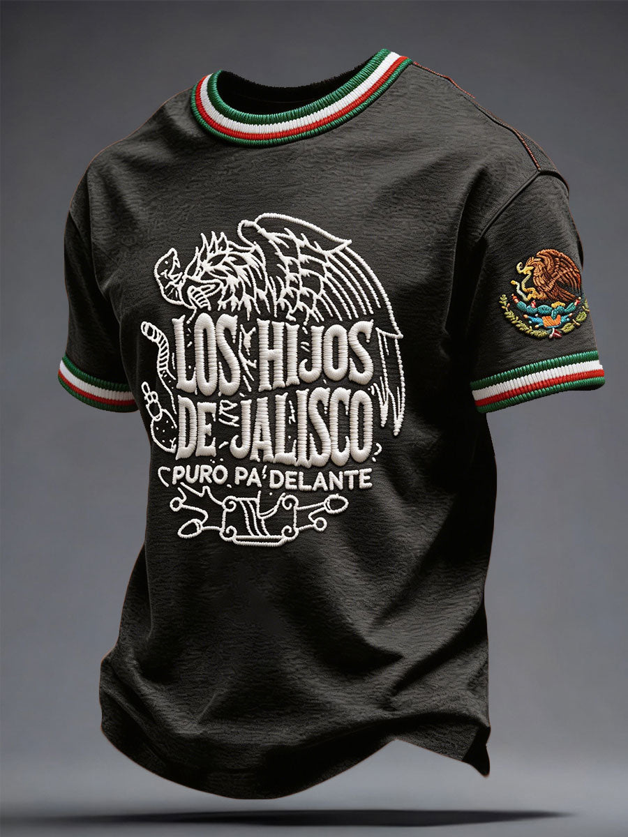 Camiseta estampada para hombre de orgullo charro mexicano de Jalisco