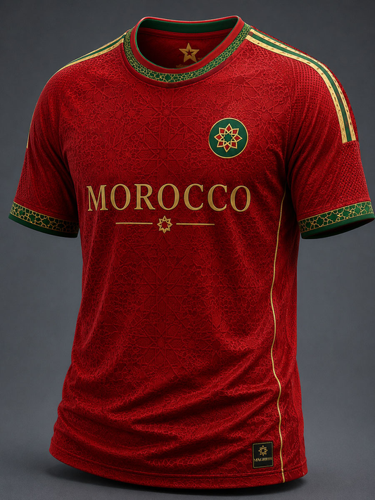 Camiseta de hombre de MARRUECOS con estampado y manga corta