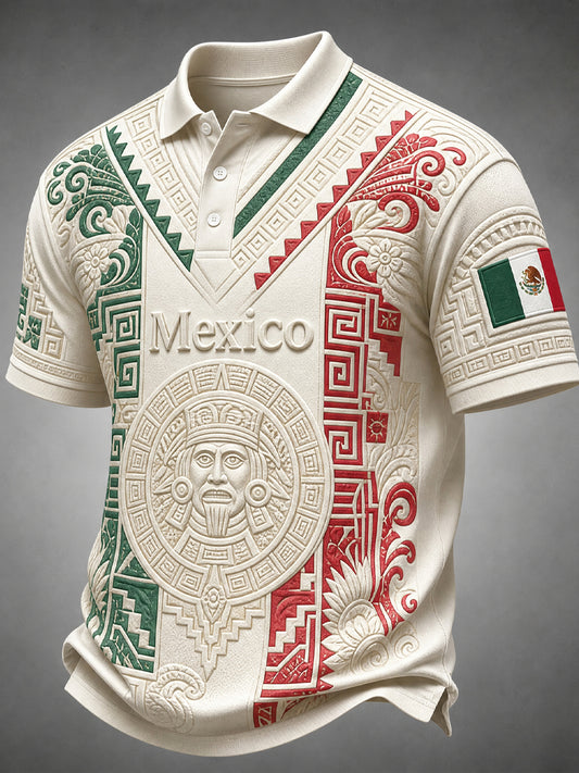 Camiseta con estampado artístico para aficionados al fútbol y al arte mexicano