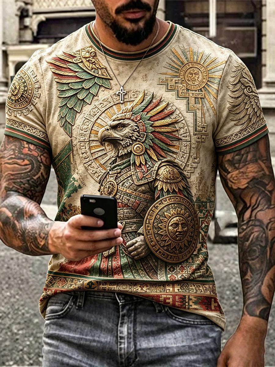 Camisetas estampadas con diseño del orgullo mexicano para hombre
