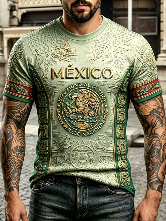 Camiseta holgada de manga corta con estampado vintage de moda