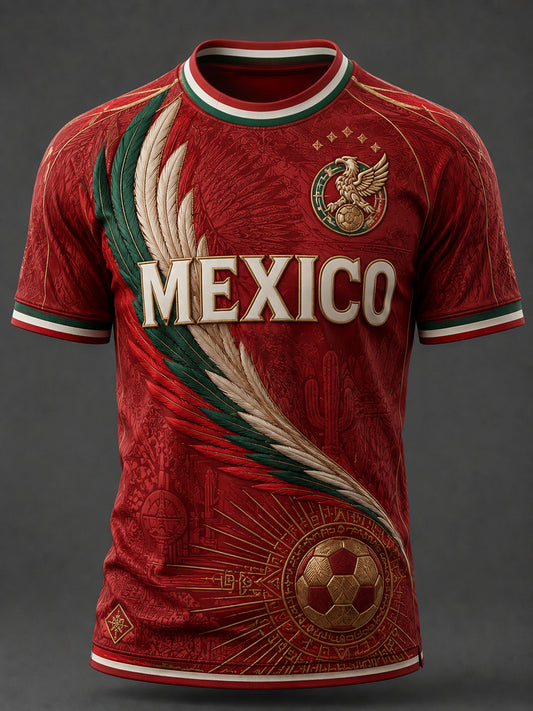 Camiseta casual estampada para hombres, regalo ideal para aficionados al fútbol