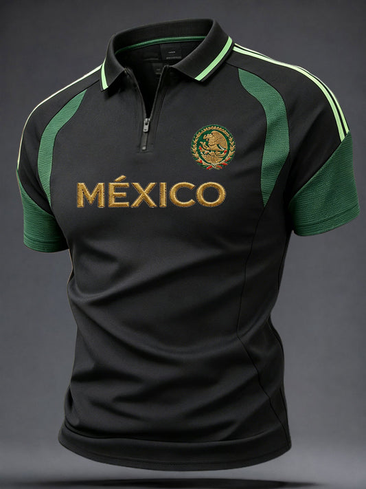 Camisetas casuales con estampado artístico del orgullo mexicano para hombre