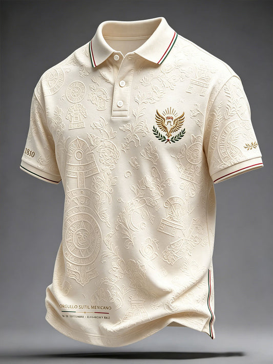 Camisetas casuales con estampado artístico del orgullo mexicano para hombre