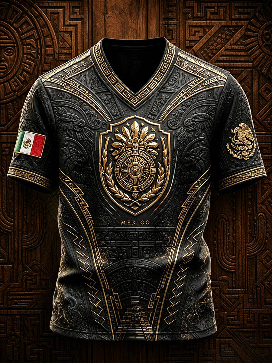 Camiseta estampada México Pride Art para hombre