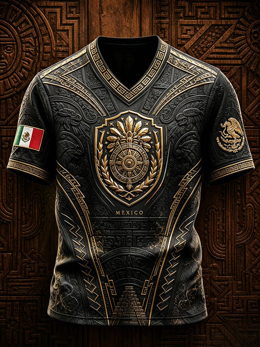 Camiseta estampada México Pride Art para hombre