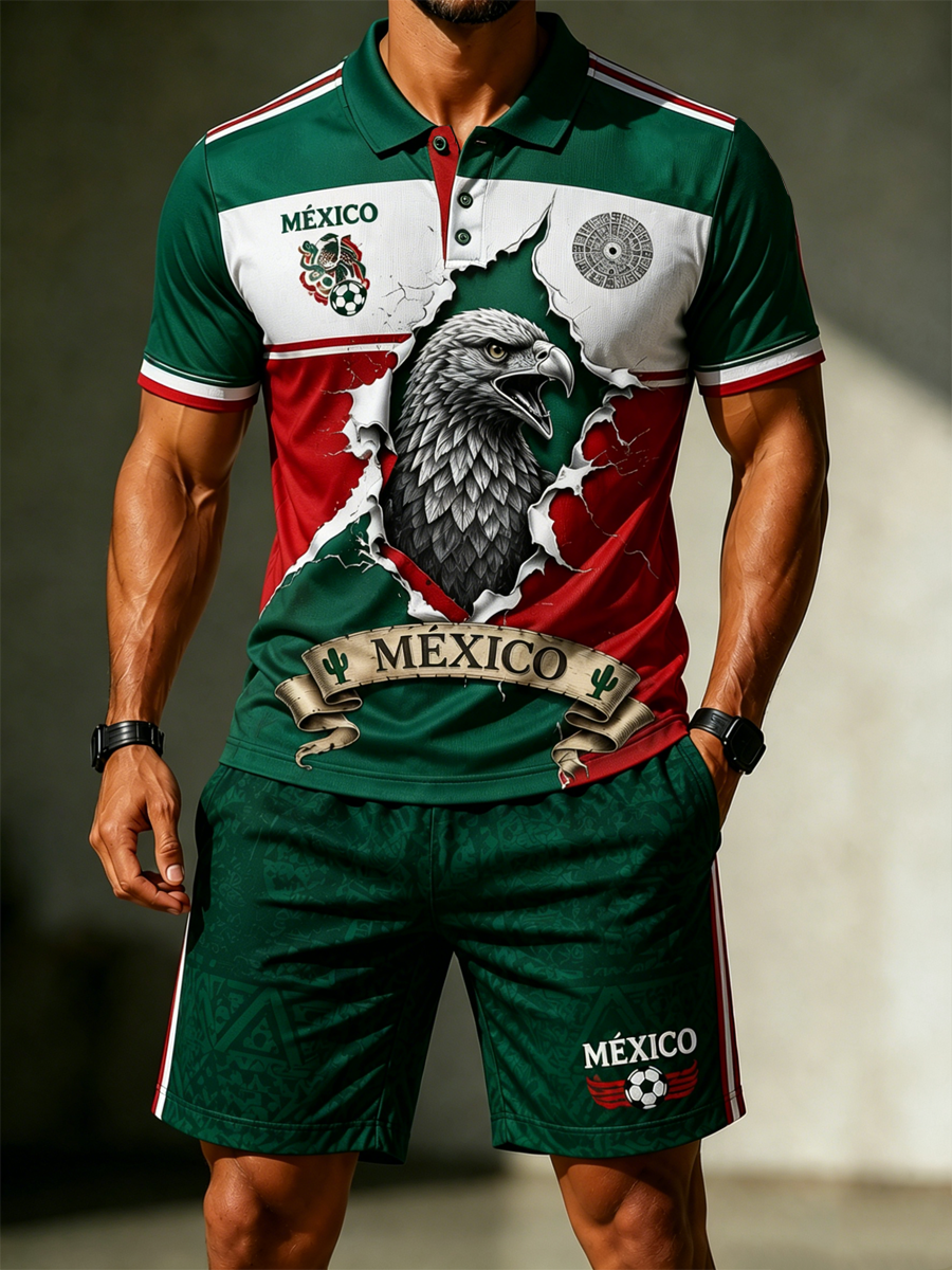 Conjuntos estampados Mexico Pride Art para hombre