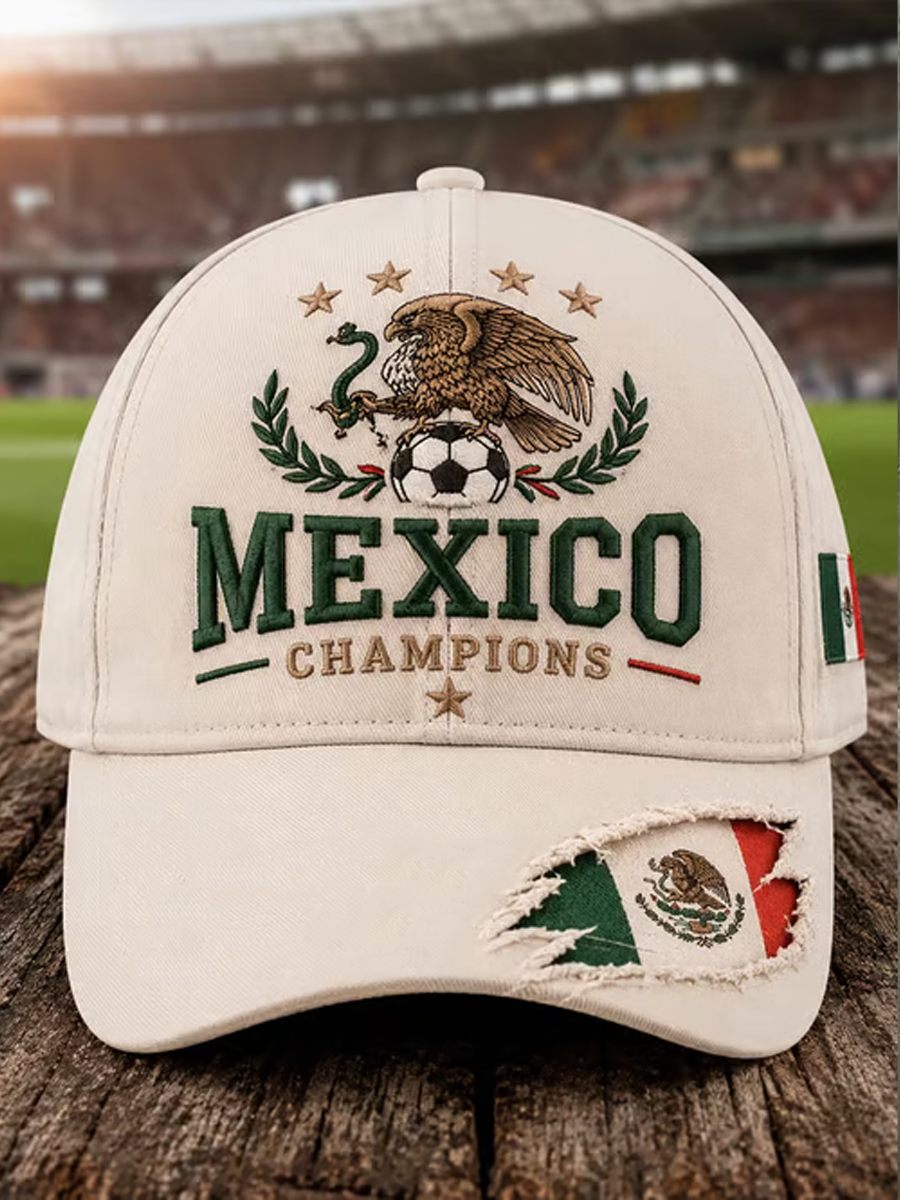 Sombrero estampado con diseño del orgullo mexicano unisex