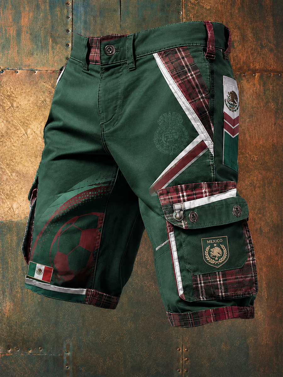 Pantalones cortos Mexico Pride Art Printed de hombre