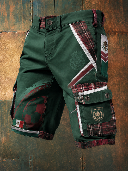 Pantalones cortos Mexico Pride Art Printed de hombre