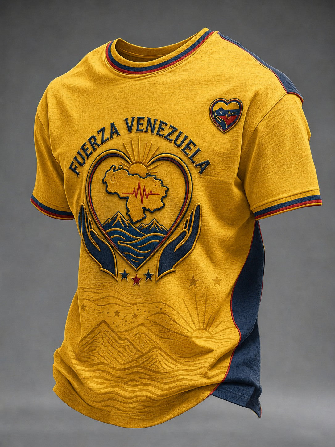 Camiseta estampada FUERZA VENEZUELA para hombre