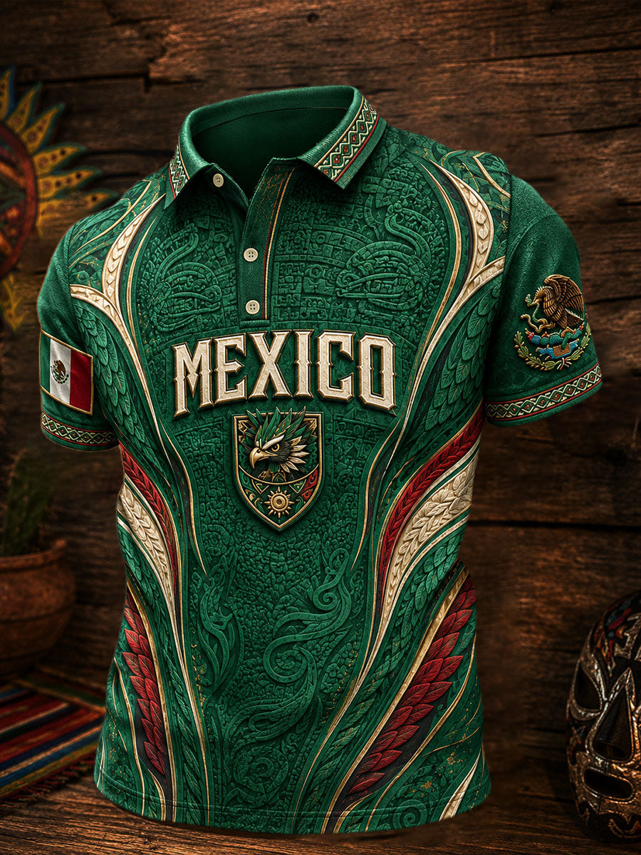 Hombres México Fútbol Amante Alebrije Arte Impreso Casual Tops