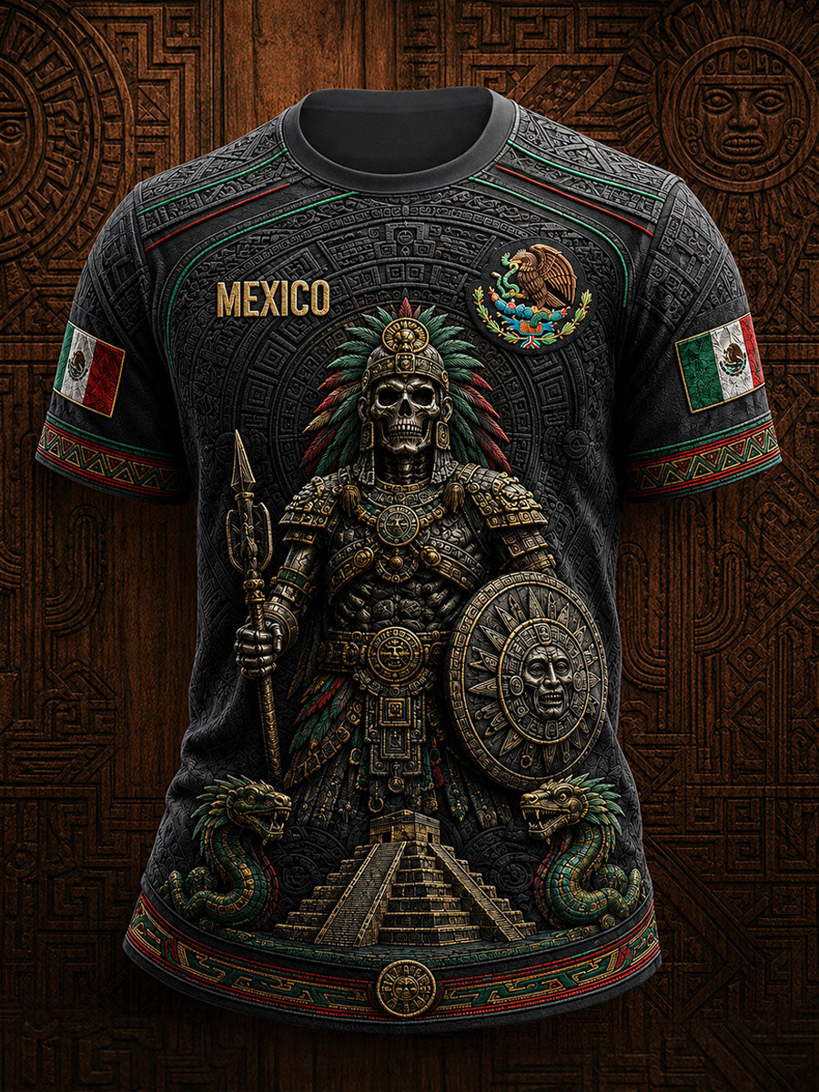 Hombres México Día de la Independencia de México Arte Impreso Camiseta