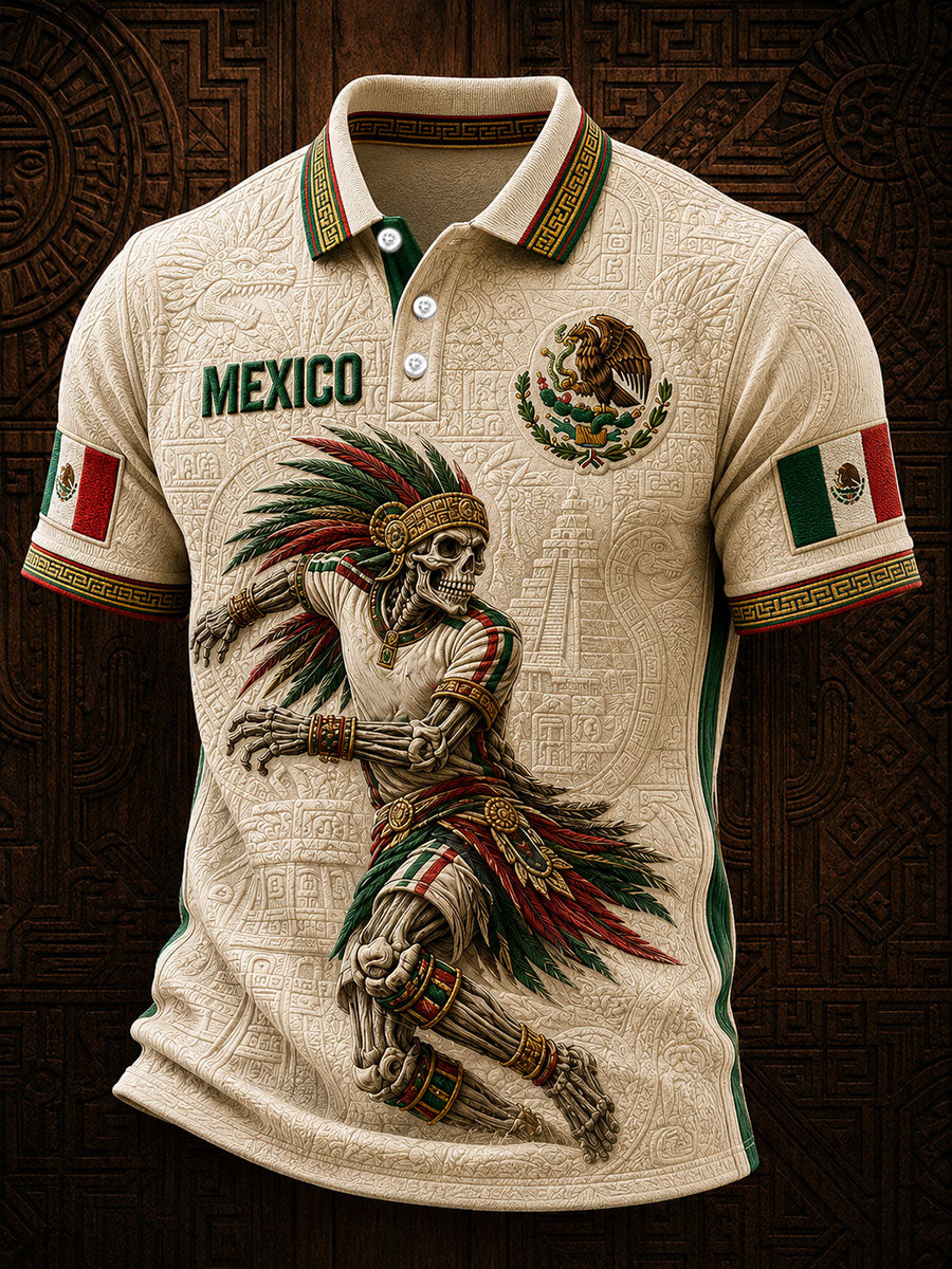 Hombres México Día de la Independencia Mexicana Arte Impreso Casual Tops